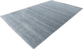 Lalee Palma Vloerkleed Superzacht Dropstitch Tapijt Karpet gestreept uni laagpoolig - 200x290 cm - pastel blauw