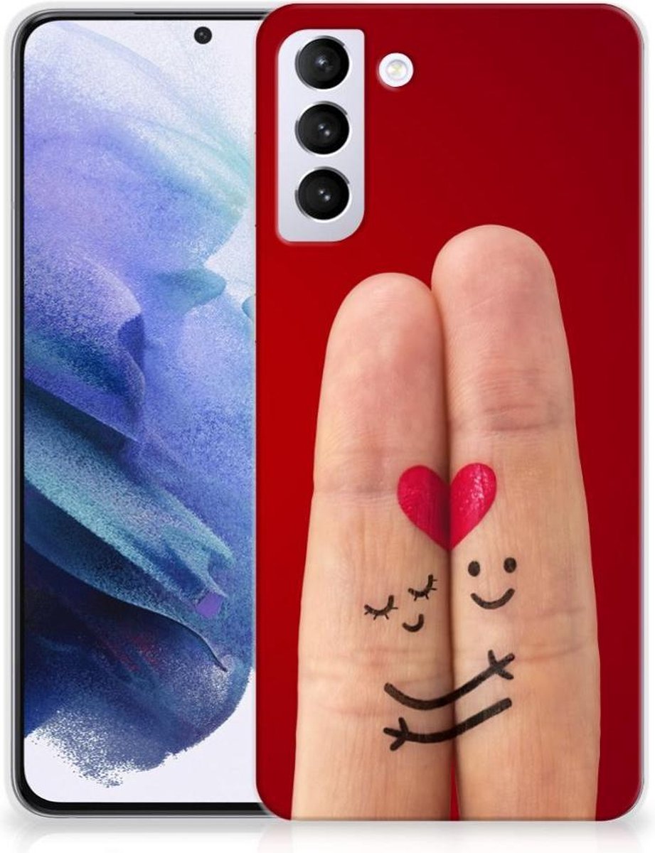 Samsung Galaxy S21 Plus Silicone Back Cover Liefde - Origineel Romantisch Cadeau