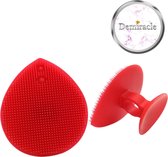 Demiracle Siliconen Gezichtsborstel - Rood - Borstel - Gezicht - Gezichtsreiniging - Face cleaner - Beauty pad