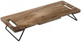 Secret de Gourmet® Opvouwbare tapasplank - borrelplank - Serveerplanken - acacia hout - 48cm x 20cm