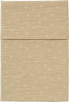 Cottonbaby Ledikantlaken Cottonsoft sterretjesprint zand/wit 120x150 cm