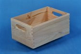 Houten kist- 300x150x200 mm- universele kist-vuren hout- 7 ltr