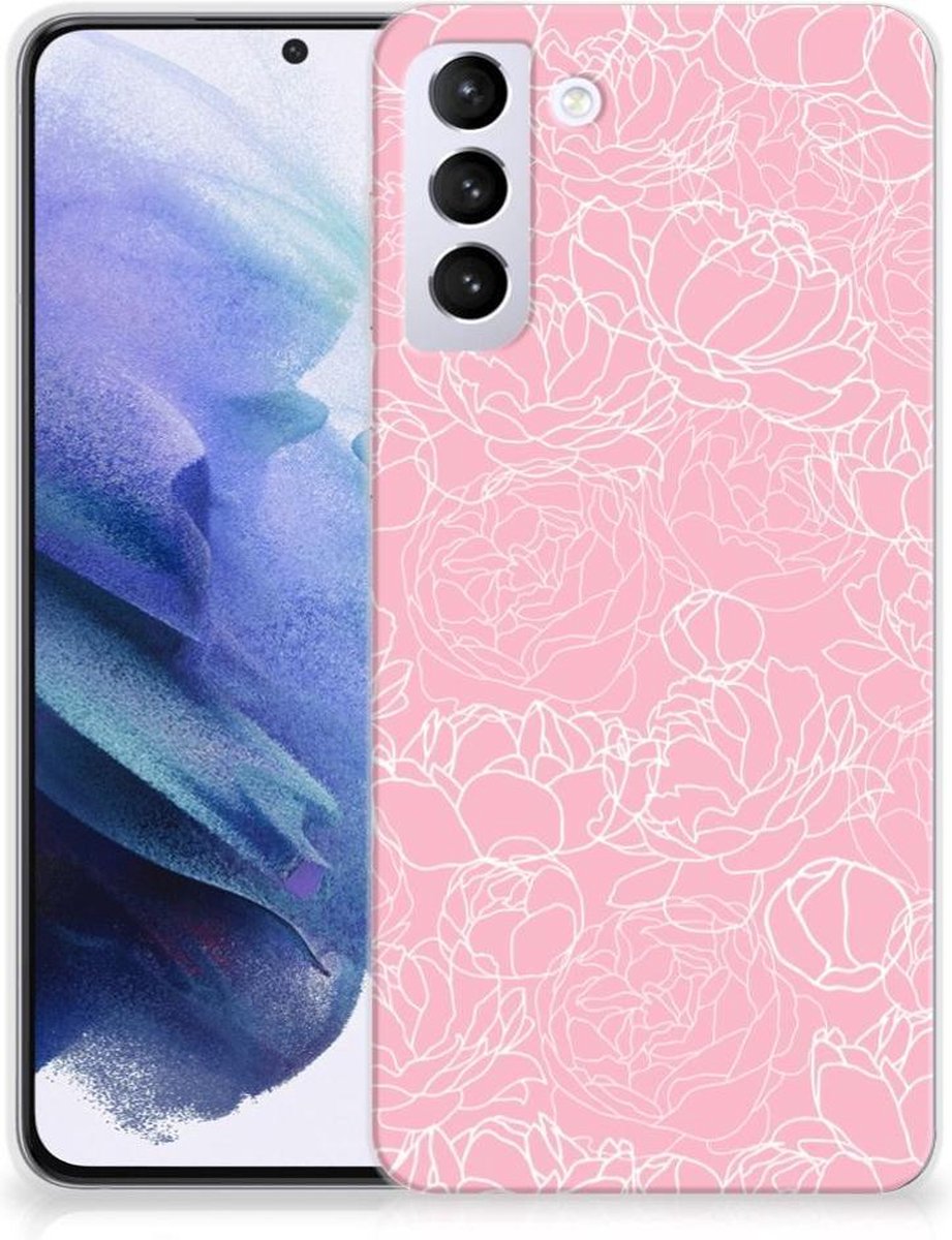 Samsung Galaxy S21 Plus TPU Case White Flowers