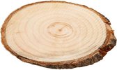 boomstamschijf , echt hout , snede boomstam 26 x 16 cm