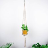 Plantenhanger Knit Rider - 115 cm - Hoogwaardige Plantenhanger Binnen - Zonder Bloempot - Macrame - Duurzaam - 100% Handgemaakt