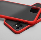 MaxVision's iPhone 12 Pro Hoesje Siliconen  Mat Rood - TPU Case - Case Cover