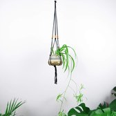 Plantenhanger - 90 cm - Plantenhanger zwart - Plantenpot - Hangpot - Hangende bloempot - Plantenhanger buiten - Plantenhanger macrame - Hangpotten - Plantenhangers