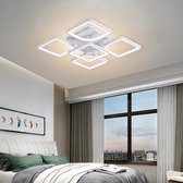 UnicLamps LED Bluetooth 4x1 - Plafondlamp Met Afstandsbediening - Wit - Smart lamp - Dimbaar Met App - Woonkamerlamp - Moderne lamp - Plafoniere