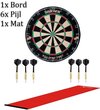 Afbeelding van het spelletje dartbord unicorn set met dartmat en 6 dartpijlen | voor dartbord surround ring - winmau - professioneel voor volwassenen – darts
