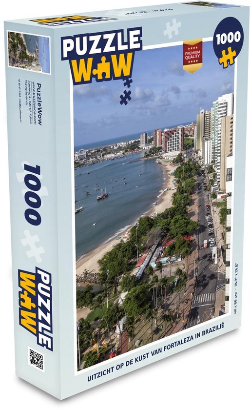 Puzzel Uitzicht op de kust van Fortaleza in Brazilië - Legpuzzel - Puzzel  1000 stukjes... | bol.com