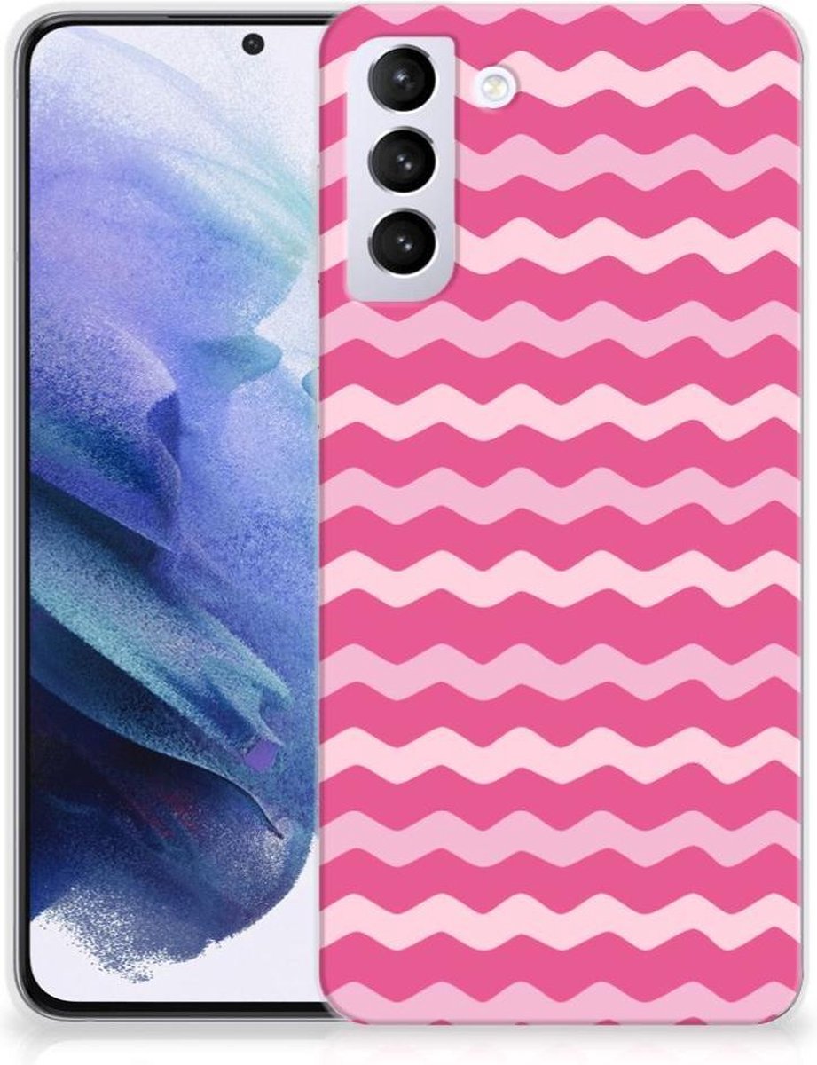 Samsung Galaxy S21 Plus TPU bumper Waves Pink