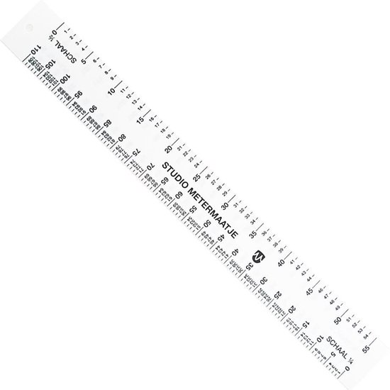 Studio metermaatje - schalen patroontekenen - 30 cm - buigbaar -... | bol.com
