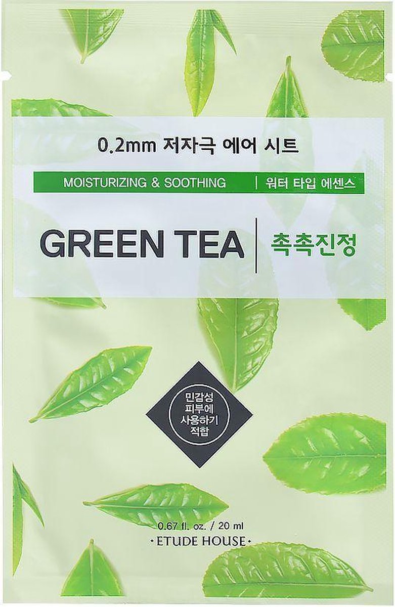 5* Etude House 0.2 Therapy Air Mask Green Tea - Korean Skincare - ETUDE HOUSE