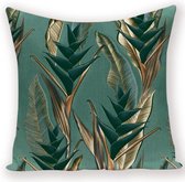 Moodadventures | Kussens | Kussenhoes Strelitzia Green | 45x45 | Vierkant