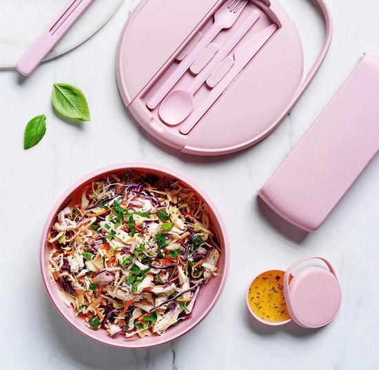 HIP Clutch Lunchbox met Bestek met Bakje met Etui Ocean Bound