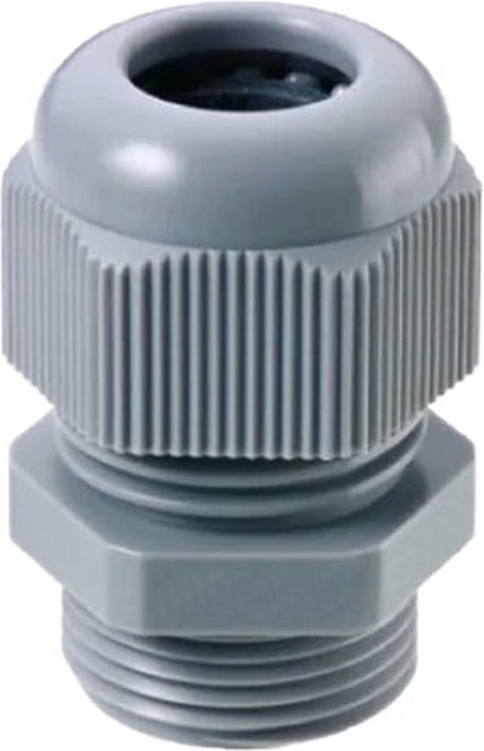 Wartel + moer 12mm - UV bestendig - Grijs - Per 1 stuks