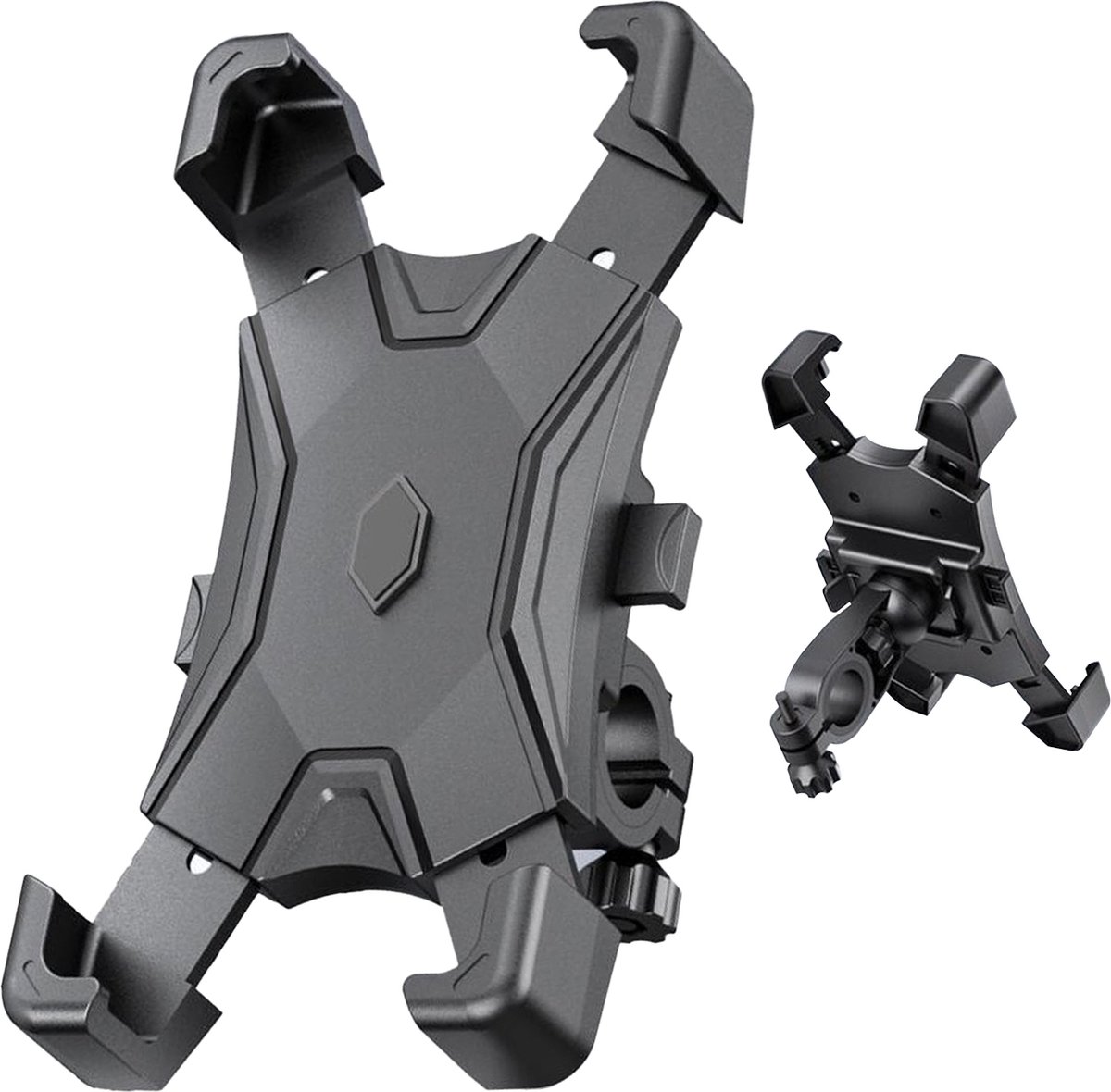 Techvavo® Telefoonhouder Fiets – 360 Graden Draaibaar - Anti Shock & Vibratie – GSM Mobiel Houder - Fietshouder ook Voor Scooter & Motor - Universeel