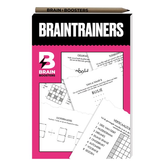 Puzzelblok - Braintrainers - Met potlood