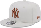 New York Yankees Cap - Limited Edition - Maat S/M Verstelbaar - Snapback - 9Fifty - Stone - New Era Caps - NY Pet Heren - NY Pet Dames - Petten