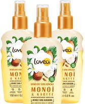 3x Lovea Monoï & Shea Leave In Anti-Klit Spray 150 ml