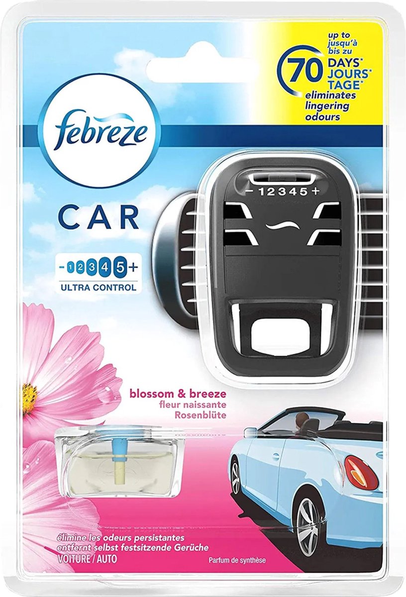 Febreze (Ambi Pur) Auto luchtverfrisser - Blossom & Breeze - Tot 70 dagen