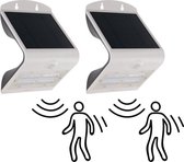 Applique Solar LED avec détecteur de mouvement et capteur de lumière - 400 lm - 3.2W - 2 x lampe d'extérieur