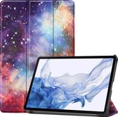 Case2go - Tablet hoes geschikt voor Samsung Galaxy Tab S9 Plus (2023) - Tri-Fold Book Case - Galaxy