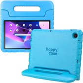 HappyCase Housse de Tablette Kinder Convient pour Lenovo Tab M10 Plus Gen 3 (10.6) | Couverture adaptée aux enfants | Couvercle de protection | Couverture pour enfants | avec poignée et support | Bleu