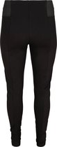 ZIZZI JWINOLA, LONG ELASTIC LEGGING Dames Legging - Black - Maat M (46-48)