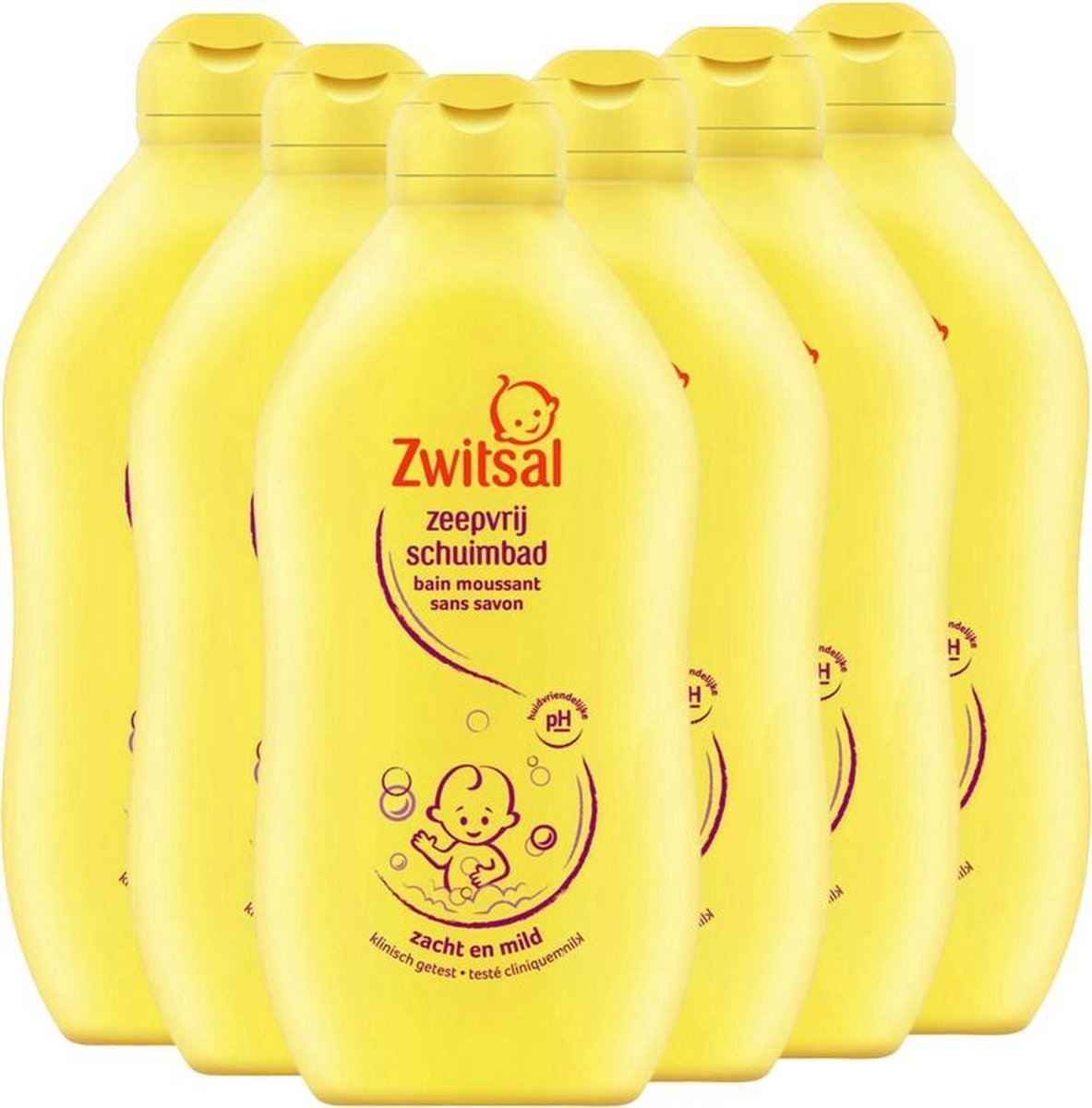 Goedkoopste 6x Zwitsal Zeepvrij Schuimbad 400 ml