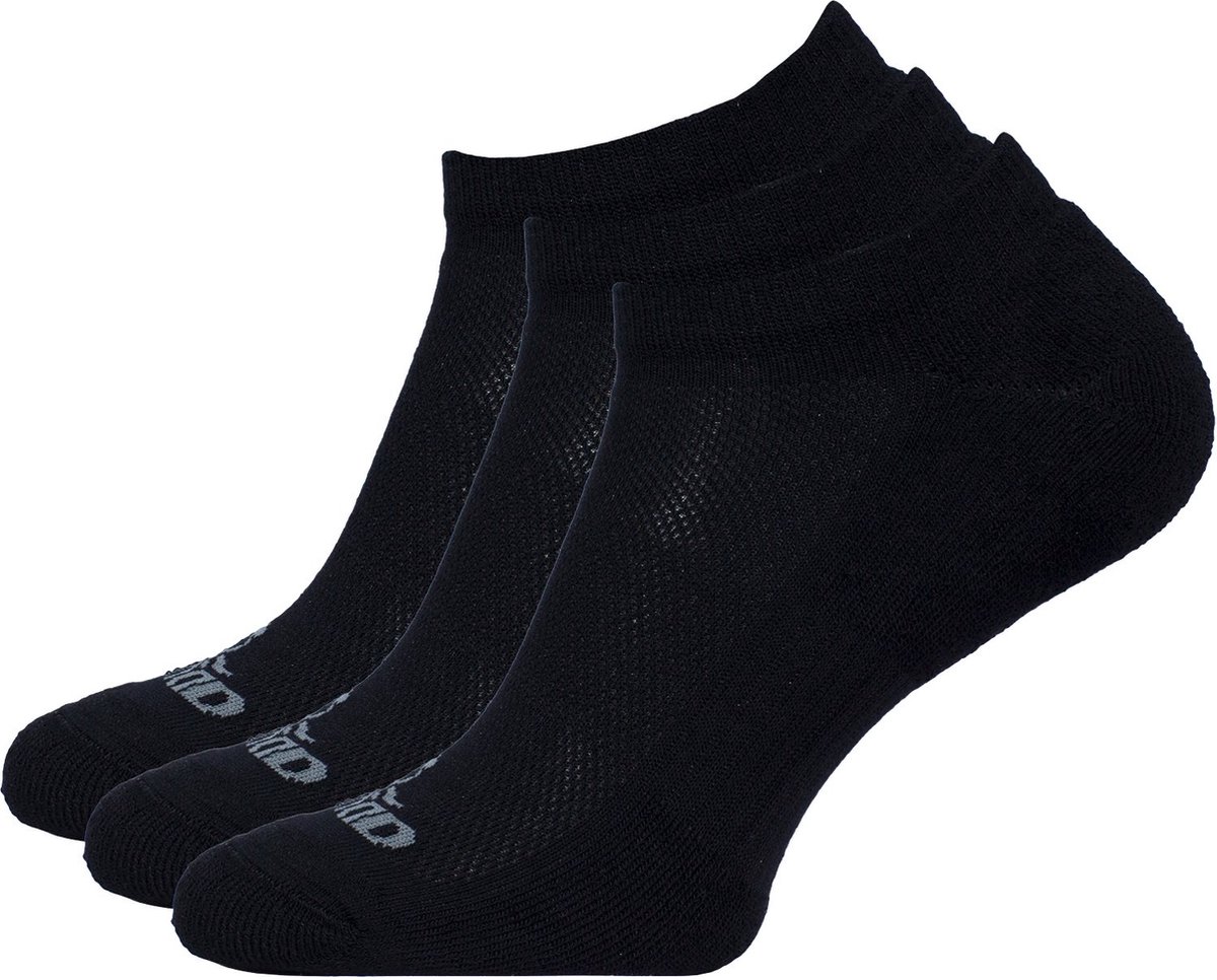 NOMAD® 3 Pack Enkelsokken Heren & Dames Wandelsokken 3-pack Naadloos Perfecte Pasvorm & Demping Zwart