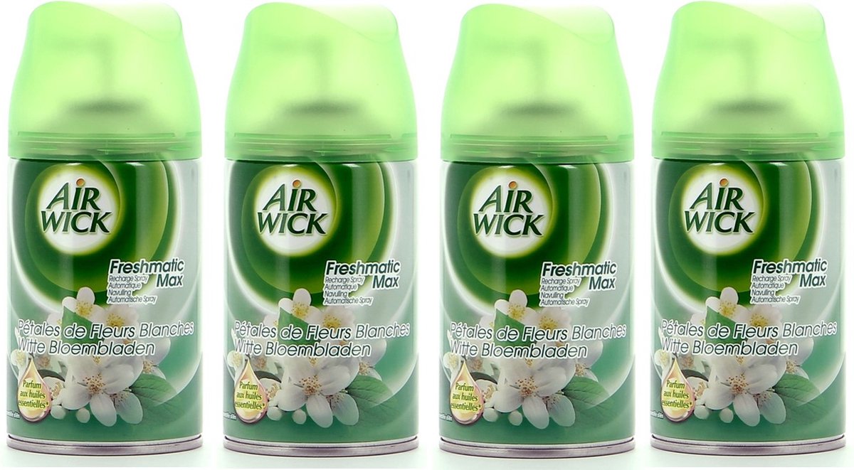 Goedkoopste Air Wick - Luchtverfrisser - Navulling - Recharge Jasmin - 250ml x 4