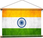 Textielposter - Índiaanse Vlag - 60x40 cm Foto op Textiel