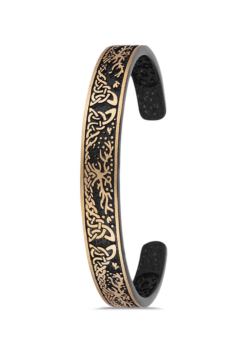 Concept Cheetah - uniek design - exclusieve heren armband - armbandje mannen - metaal - hoogwaardige coating - 19.5 cm - verstelbaar