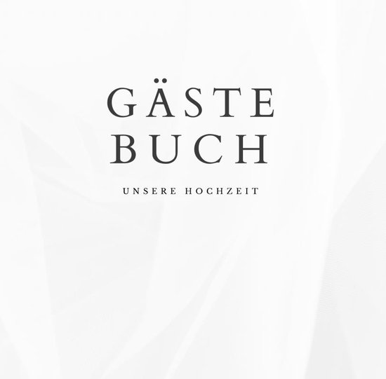 Gästebuch "Unsere Hochzeit"- Hochzeitsgästebuch Premium Ha ... - cover