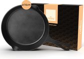 Ocina Gietijzeren pan voor BBQ en Inductie – 16 cm – Skillet – Koekenpan – Hapjespan