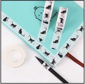 EPIN | Decoratie Tape | Washi Papier | Masking | Katten Patroon | 15 MM X 10M