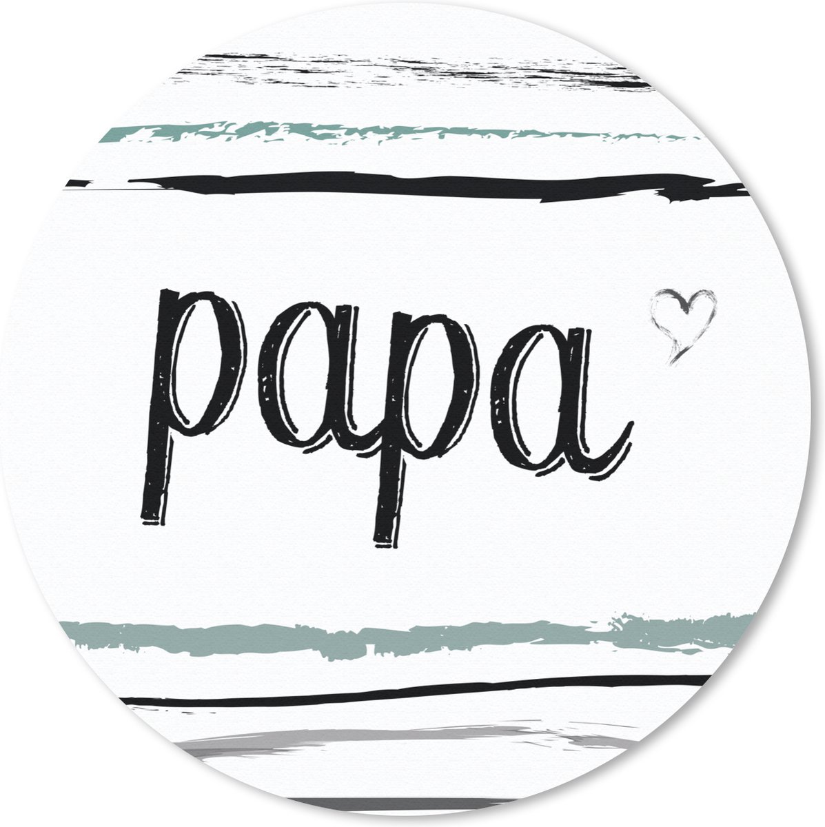 Muismat rond 20x20 cm - Mousepad Quotes - Papa - Spreuken - Vader - Ronde muismatten