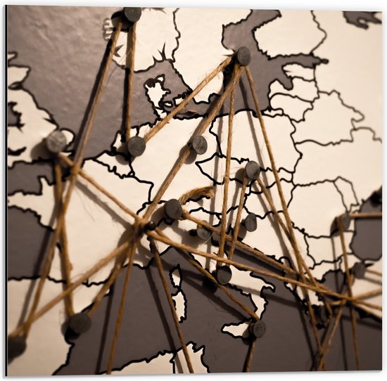 Wanddecoratie | Australië Kaart / Australia Map | Metal - Wall Art
