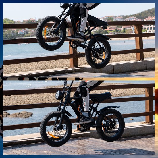 Hitway BK29 Fatbike Vélo électrique 20 pouces Zwart