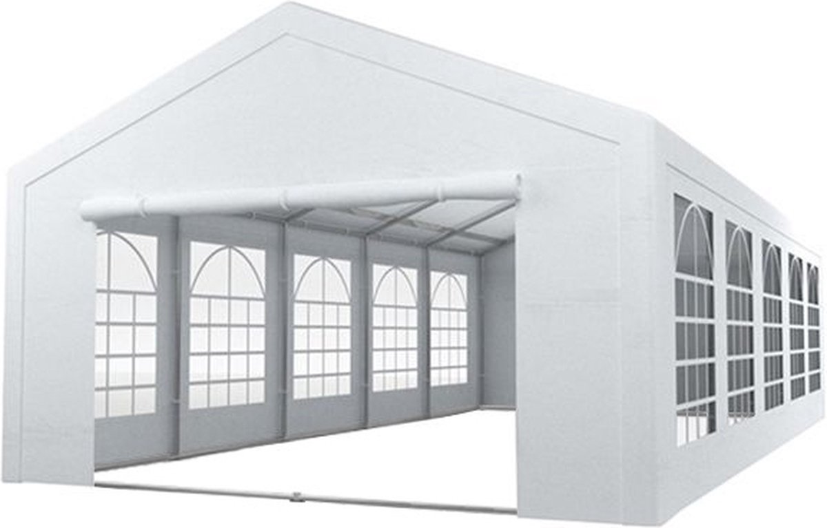 Partytent 5x10m Pvc Met Grondframe Brandvertragend