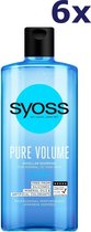 6x Shampooing Syoss - Pure Volume 440 ml