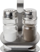 ProSup Tableware peper en zout strooier met RVS houder
