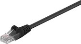 Microconnect UTP-kabels UTP CAT5E 0.3M BLACK PVC