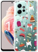 Cazy Hoesje geschikt voor Xiaomi Redmi Note 12 4G Winter Hats