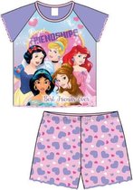 Princess shortama - korte broek en t-shirt - Disney Prinsessen pyjama - maat 98