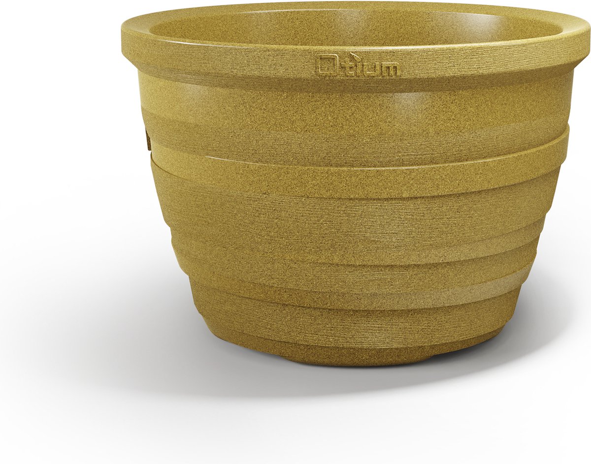 Otium bloempot dubbelwandig Lignum 40 cm ochre cork