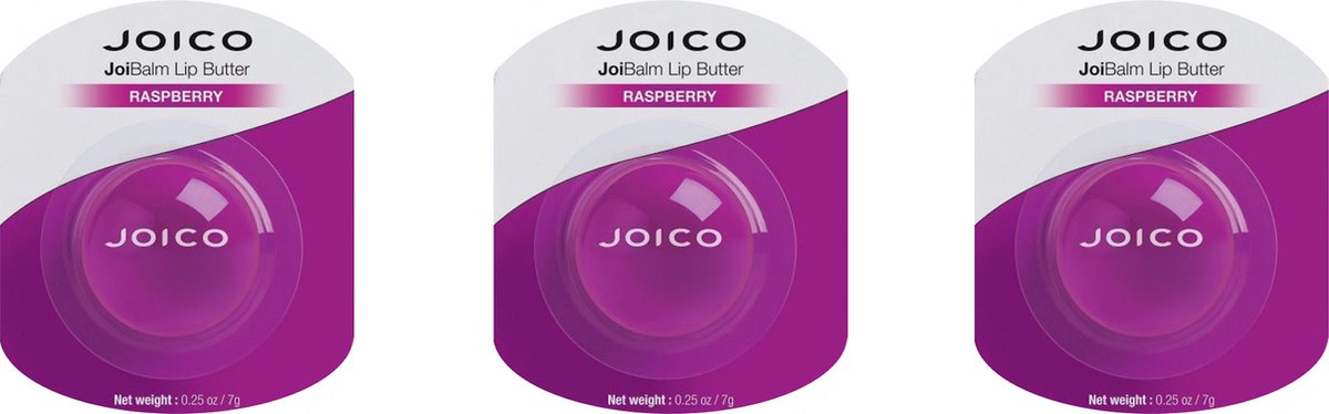 Joico JoiBalm Lip Butter 3 stuks RASPBERRY 7g