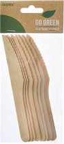 Wegwerp houten messen, ECO bestek (16 stuks)