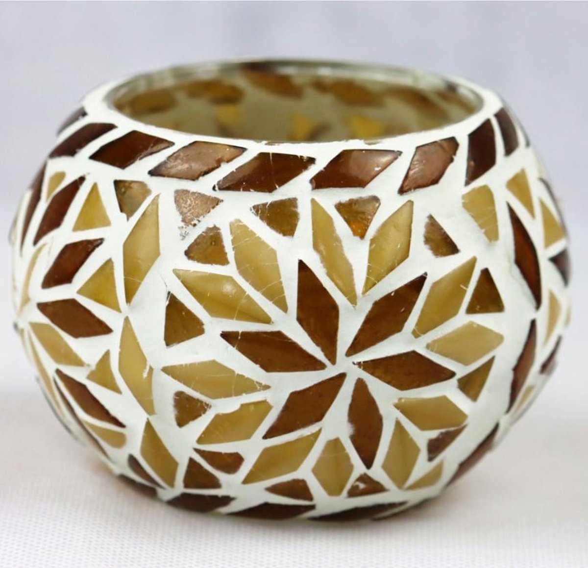 AL - Waxinelichthouder - Mozaiek - 10 cm